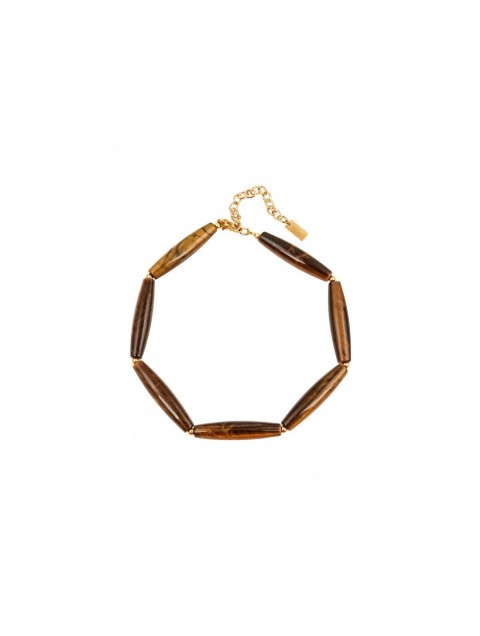 MÉRBABE Imogen Necklace Brown Brown Quartz 