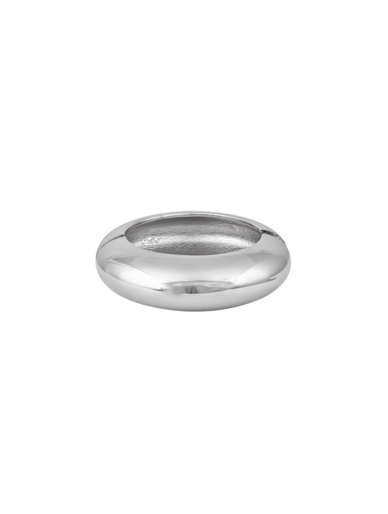 MÉRBABE Madisson Silver Bangle Bracelet Ασημένιο Βραχιόλι Από Επαργυρωμένο Ατσάλι