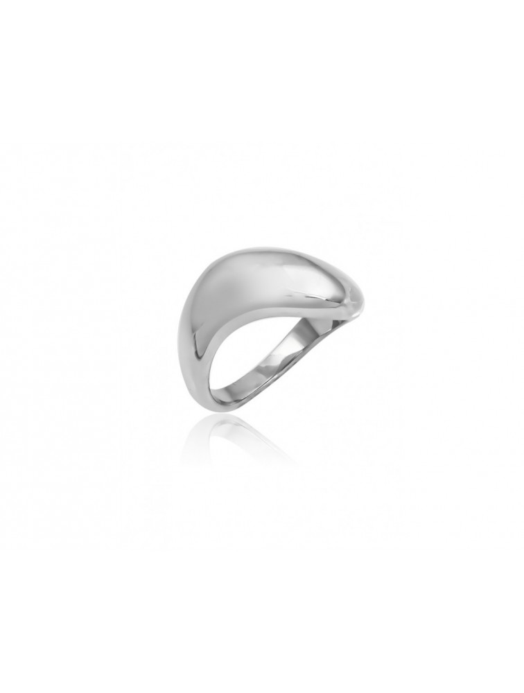 MÉRBABE Morrison Silver Ring Ασημί Δαχτυλίδι Από  Ανοξείδωτο Ατσάλι
