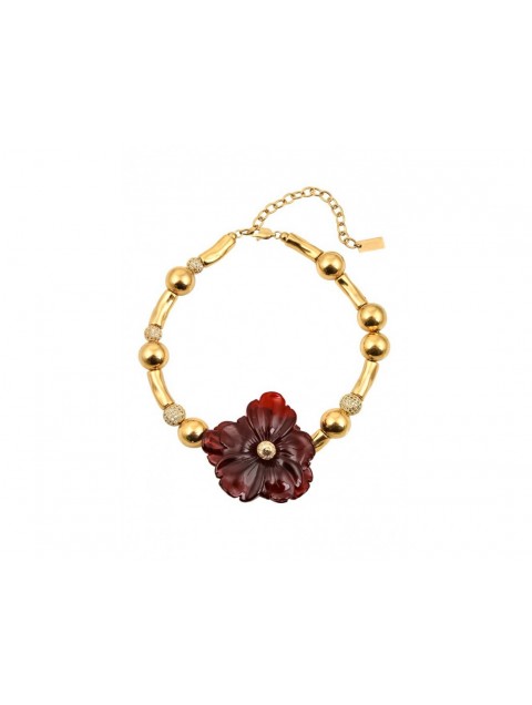MÉRBABE SUNEHRA Necklace Κολιέ Από Επίχρυσο Ατσάλι 