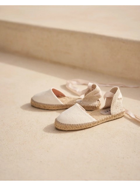 MANEBÌ Organic Hemp Flat Valenciana Espadrilles La Havana Organic linen espadrilles