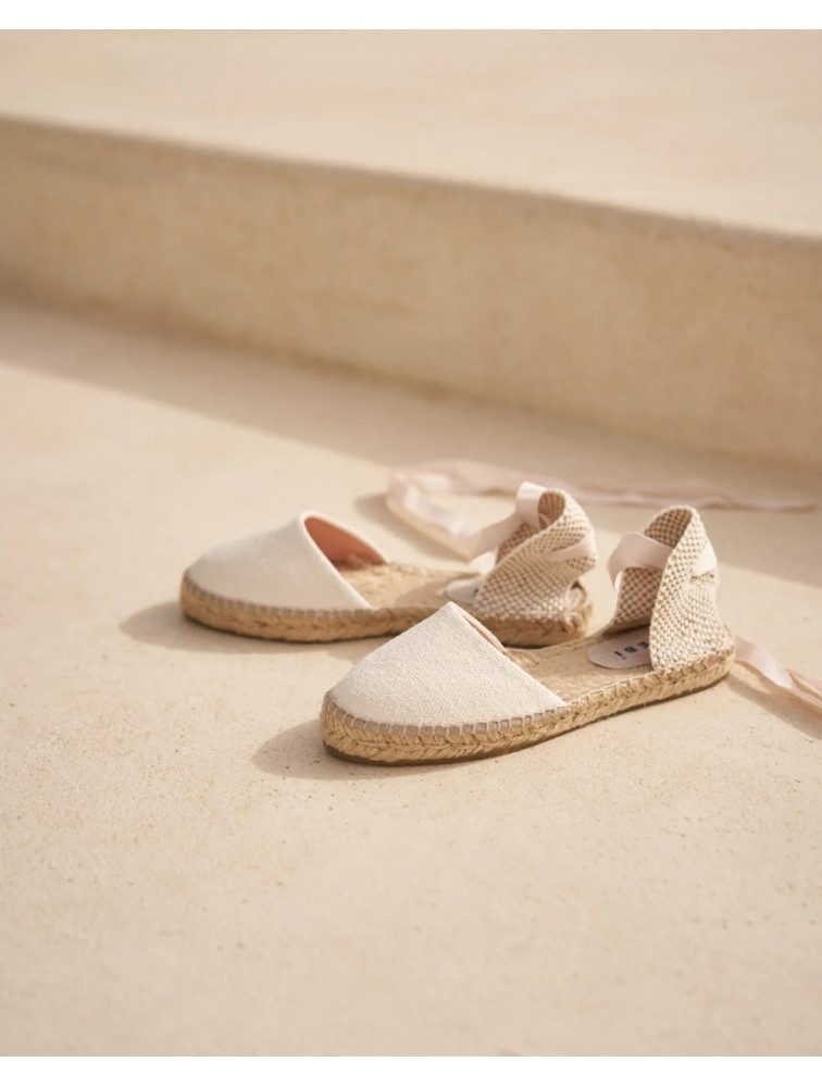 MANEBÌ Organic Hemp Flat Valenciana Espadrilles La Havana Εσπαντρίγιες από οργανικό λινό