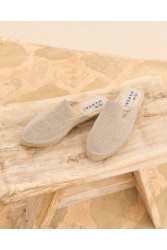 MANEBÌ Organic Hemp Mules La Havana Εκρού γυναικεία mules από βιώσιμο οργανικό ύφασμα