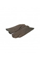 SERMONETA Nappa leather gloves cashmere lined Dark Brown Καφέ Δερμάτινα Γυναικεία Γάντια με επένδυση