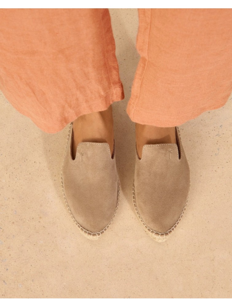 MANEBÌ Beige Women's mules from soft suede