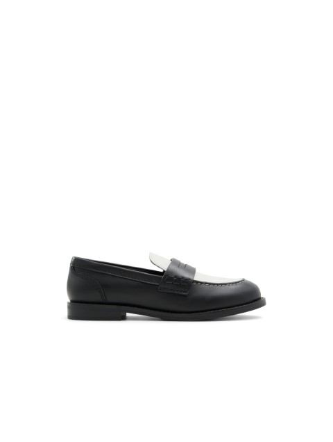 ALDO ADIBAEN Black/White Moccasins ALDO ADIBAEN Black/White Moccasins