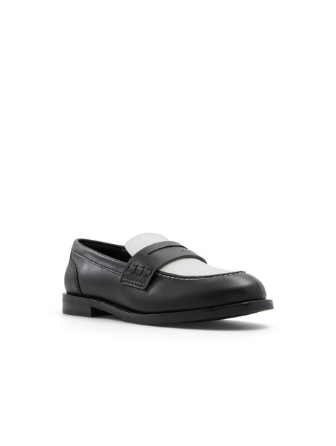 ALDO ADIBAEN Black/White Moccasins ALDO ADIBAEN Black/White Moccasins