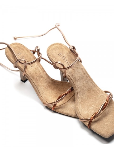 'ESIOT BERDEMIAROS Bronze Orange|Sandals 