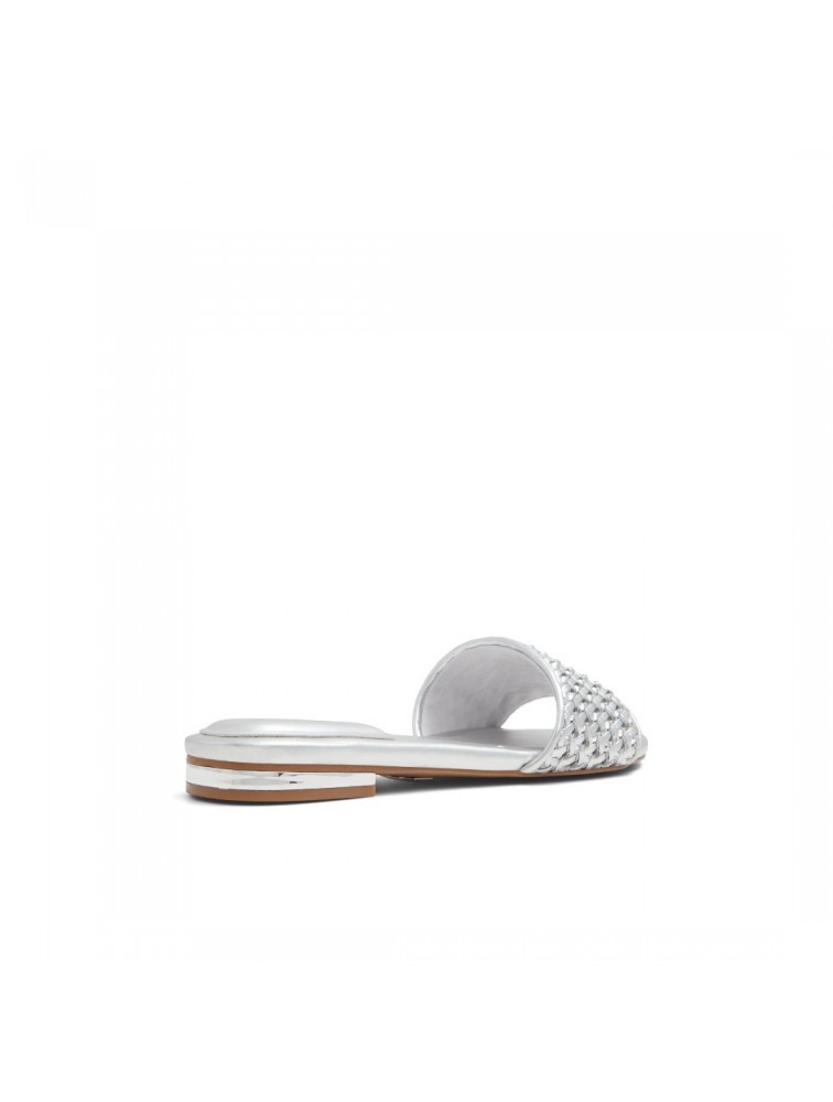 ALDO ELEONOREFLAT Silver mules