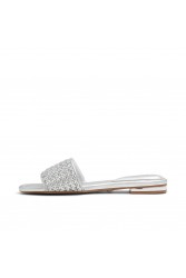 ALDO ELEONOREFLAT Silver mules