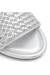 ALDO ELEONOREFLAT Silver mules