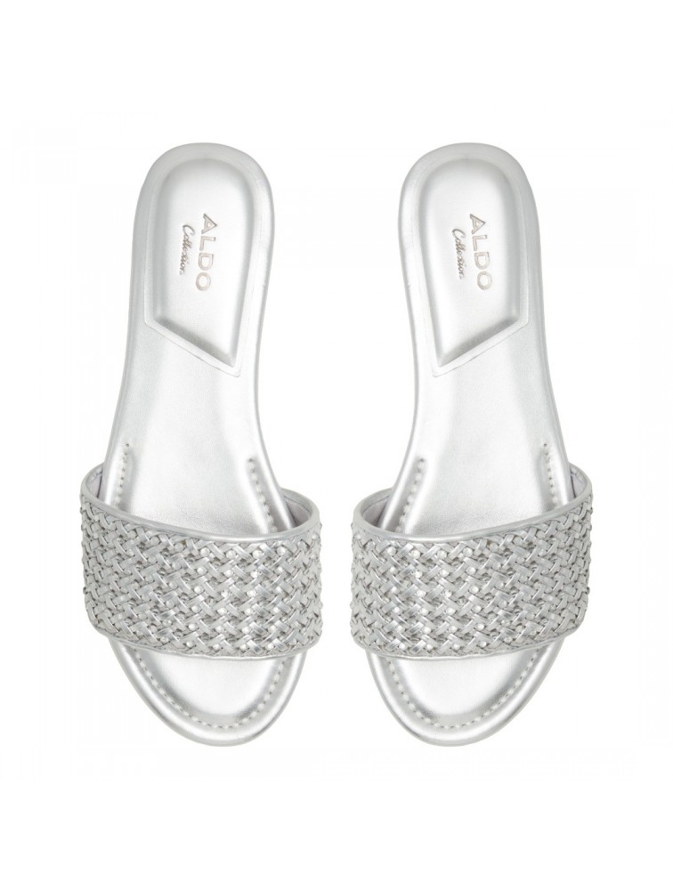 ALDO ELEONOREFLAT Silver mules