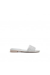ALDO ELEONOREFLAT Silver mules
