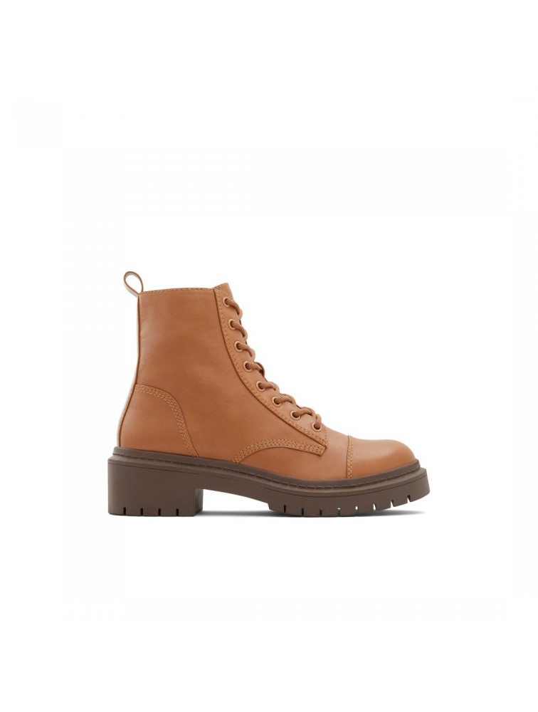 ALDO GOER Tan leather ankle boot with laces