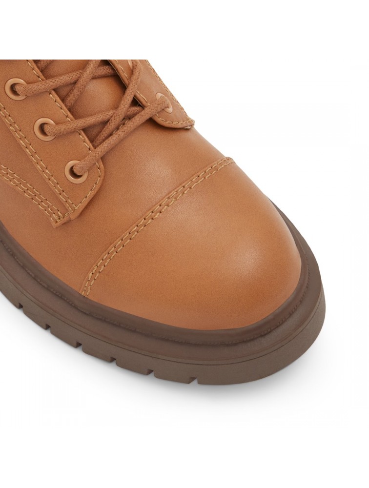 ALDO GOER Tan leather ankle boot with laces