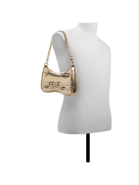 ALDO JAYME Women's Gold Buckle Shoulder Bag ALDO JAYME Women's Gold Buckle Shoulder Bag
