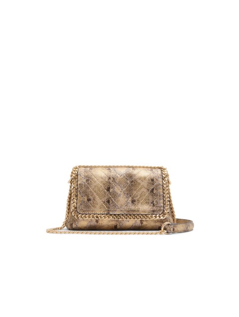 ALDO KAYLEY Gold women's bag with animal print ALDO KAYLEY Gold women's bag with animal print