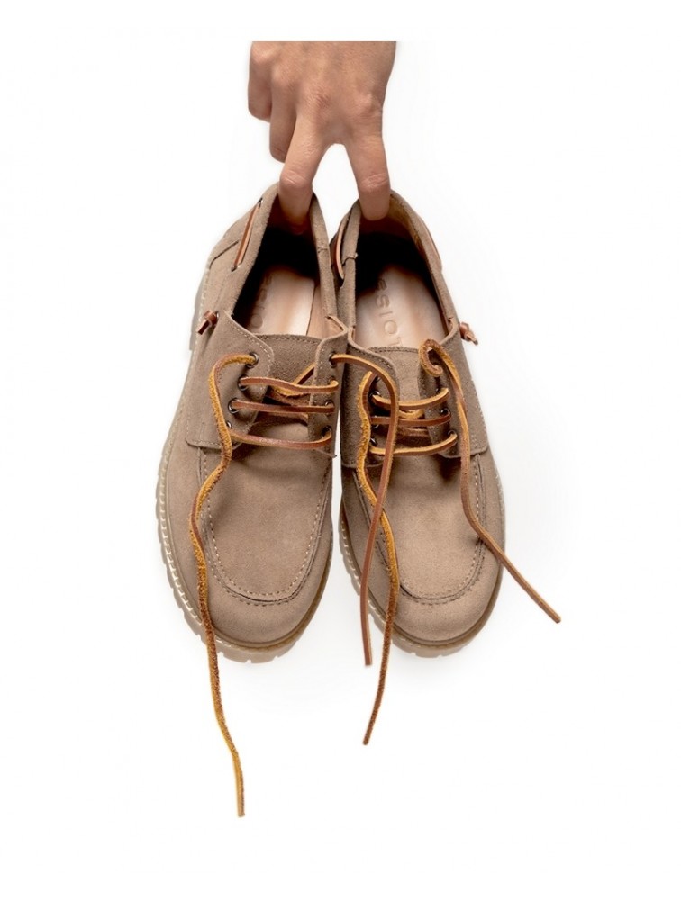 'ESIOT LAGKADI| Μπεζ Unisex Boatshoes