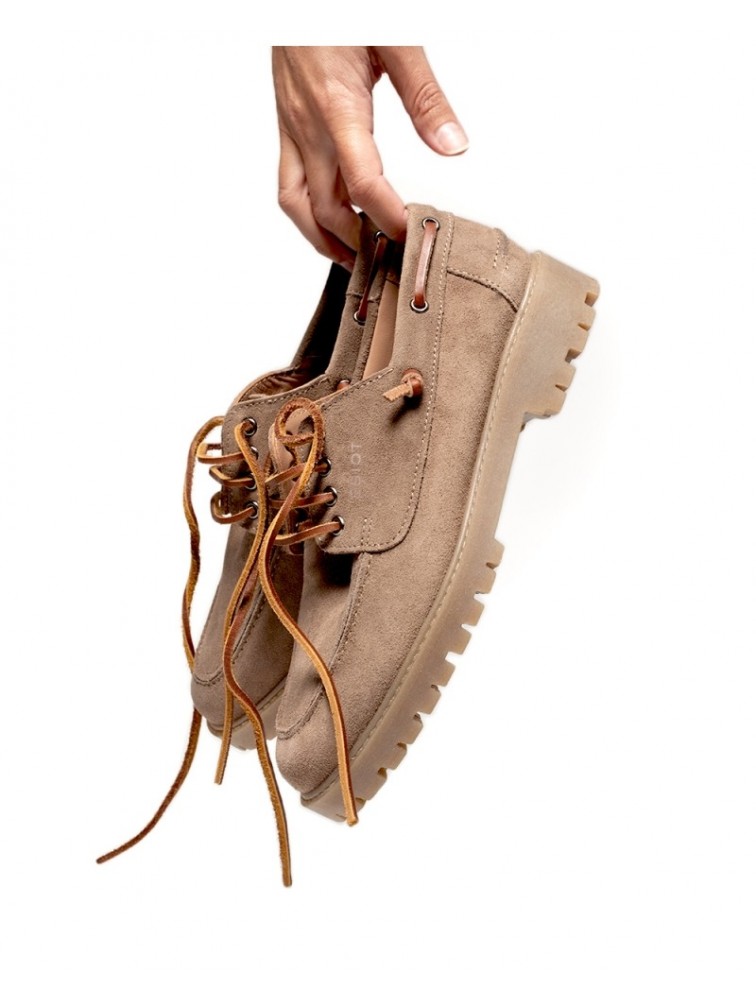 'ESIOT LAGKADI| Μπεζ Unisex Boatshoes