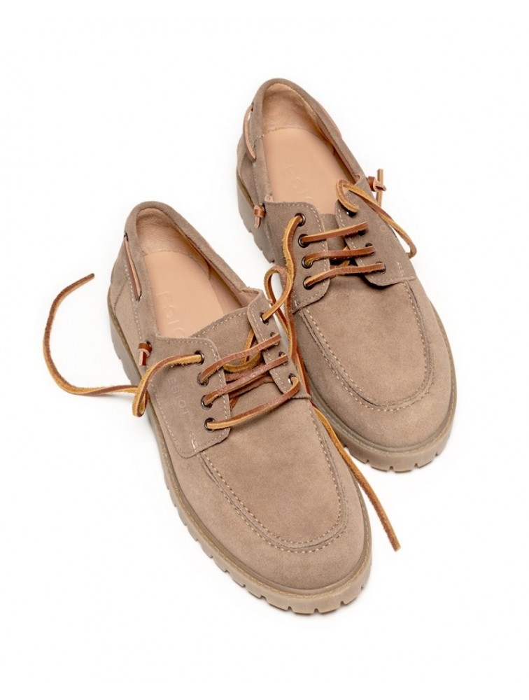 'ESIOT LAGKADI| Μπεζ Unisex Boatshoes