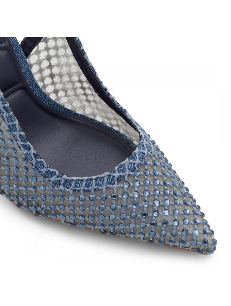 ALDO MARCIANA Blue mesh women s heels