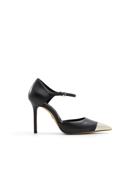 ALDO MYSHA Black heels with metal toe