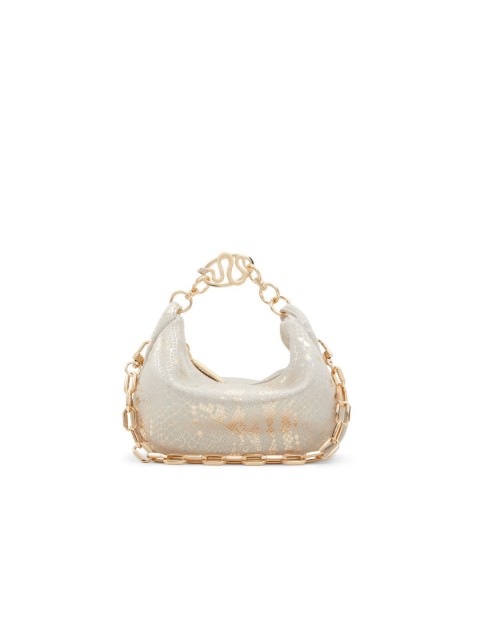 ALDO PYTHON Metallic gold shoulder bag for women