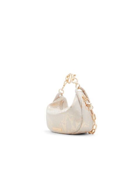 ALDO PYTHON Metallic gold shoulder bag for women