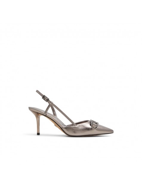 ALDO SHIRLY Ανθρακί μεταλλικές Slingback γόβες