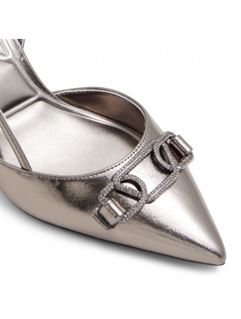 ALDO SHIRLY Ανθρακί μεταλλικές Slingback γόβες