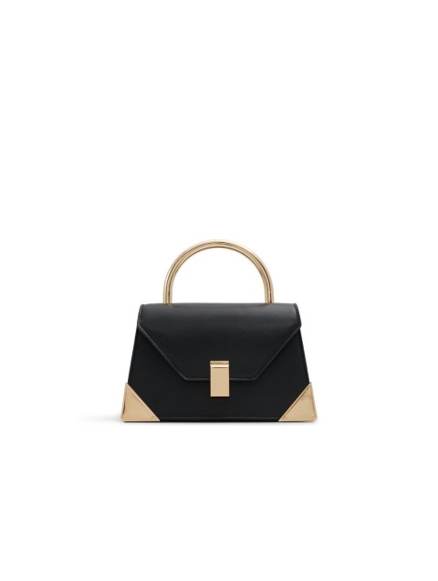 ALDO TAMAR Black women's handbag with metallic details ALDO TAMAR Black women's handbag with metallic details