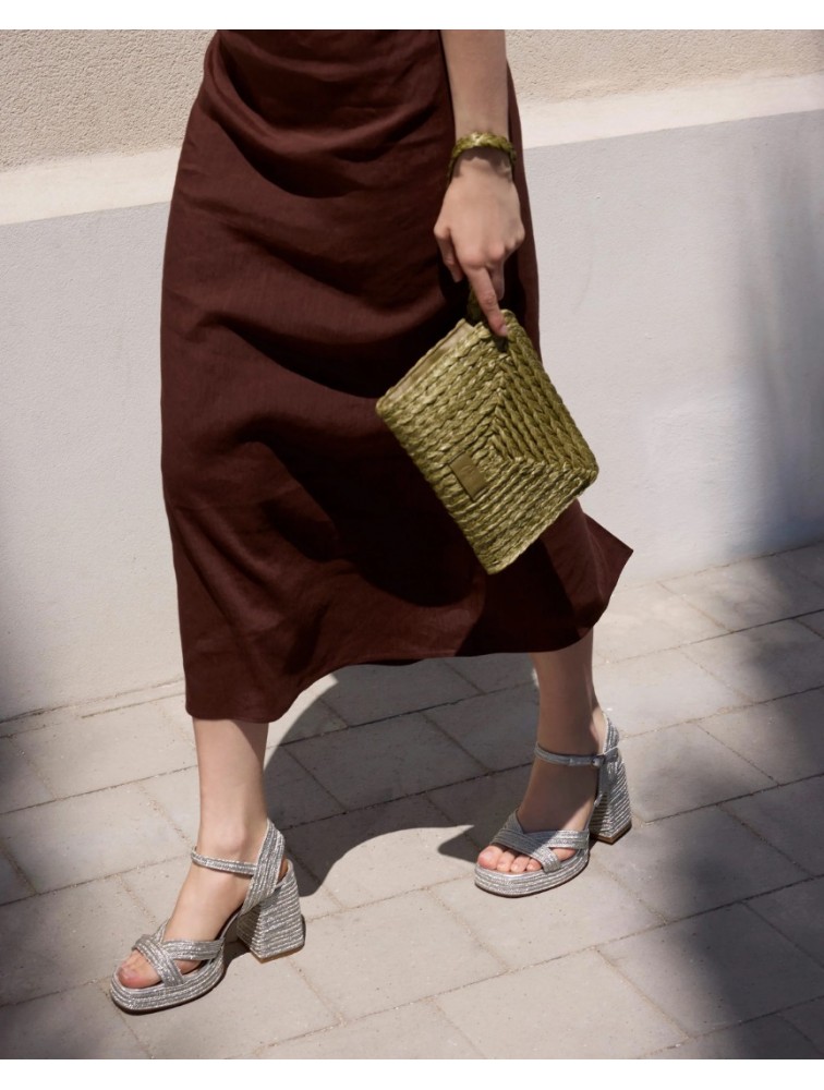 CASTAÑER Valle Ασημί Γυναικεία Πέδιλα