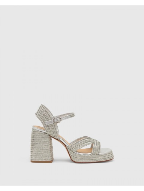 CASTAÑER Valle Ασημί Γυναικεία Πέδιλα