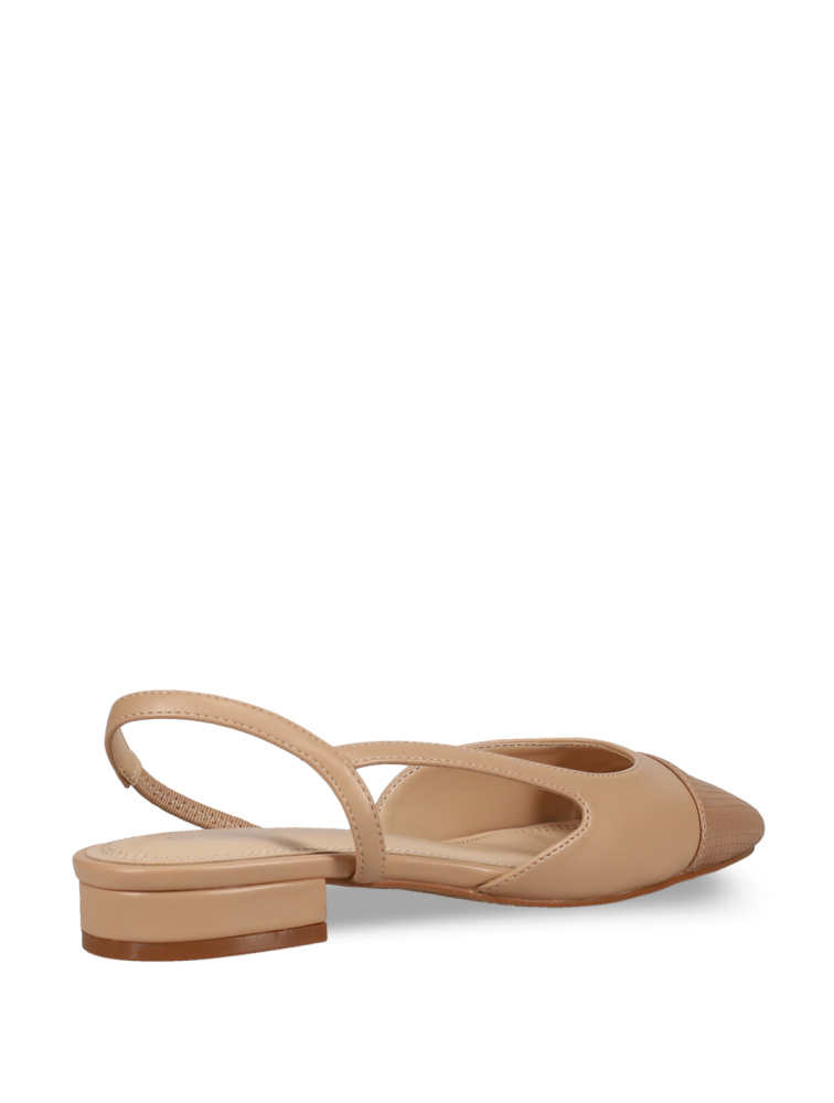 MIGATO Camel heeled women's ballerina