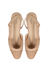 MIGATO Camel heeled women's ballerina