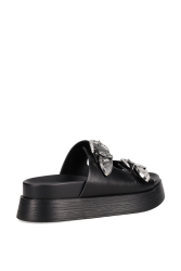 MIGATO Black Women's Flatforms With Buckles