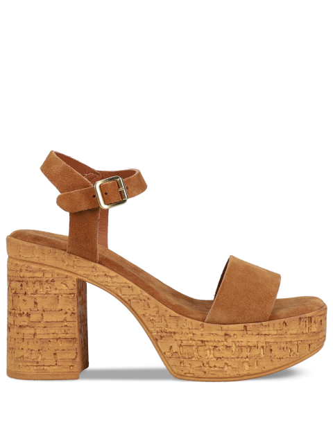 MIGATO Beige Leather Women's Sandals