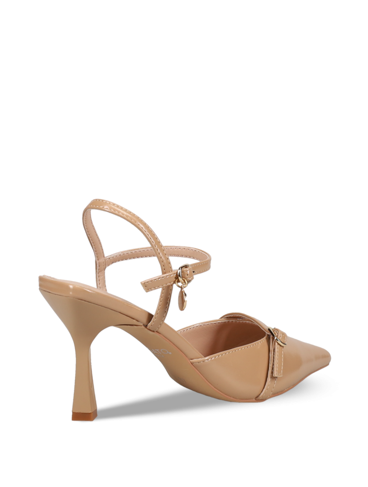 MIGATO Μπεζ Slingback Γυναικείες Γόβες