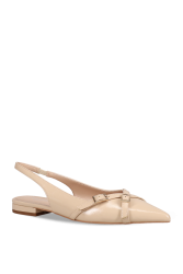 Migato Μπεζ Slingback Γυναικείες Μπαλαρίνες