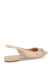 Migato Μπεζ Slingback Γυναικείες Μπαλαρίνες
