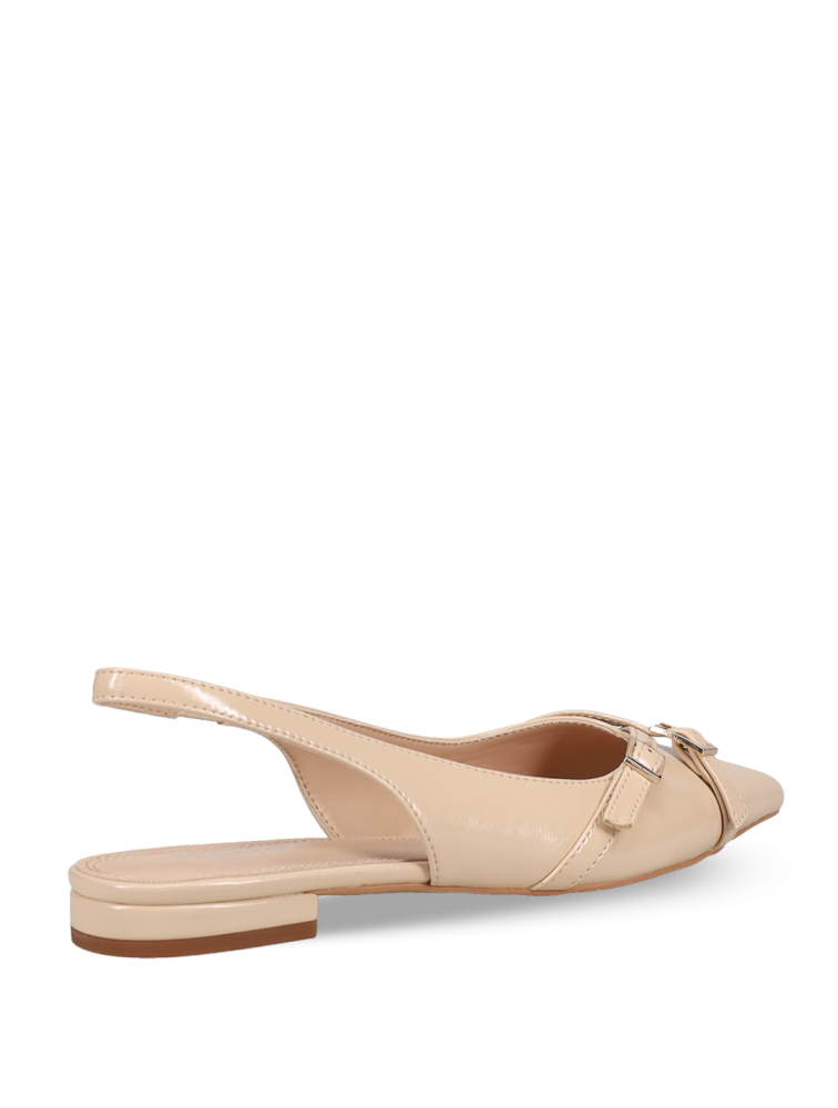 Migato Μπεζ Slingback Γυναικείες Μπαλαρίνες