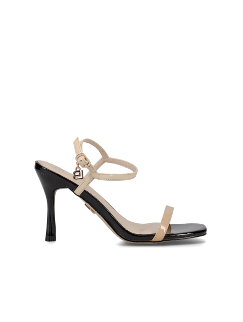 LAURA BIAGIOTTI Beige Black Women's Sandals
