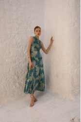 NIDODILEDA Freda Dress Peacock Blue Πράσινο Φόρεμα