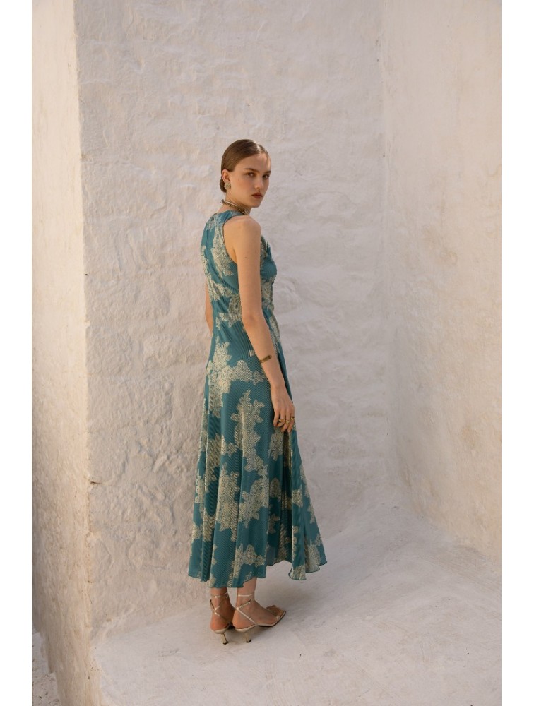 NIDODILEDA Freda Dress Peacock Blue Πράσινο Φόρεμα
