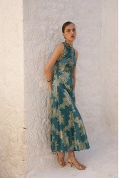 NIDODILEDA Freda Dress Peacock Blue Πράσινο Φόρεμα