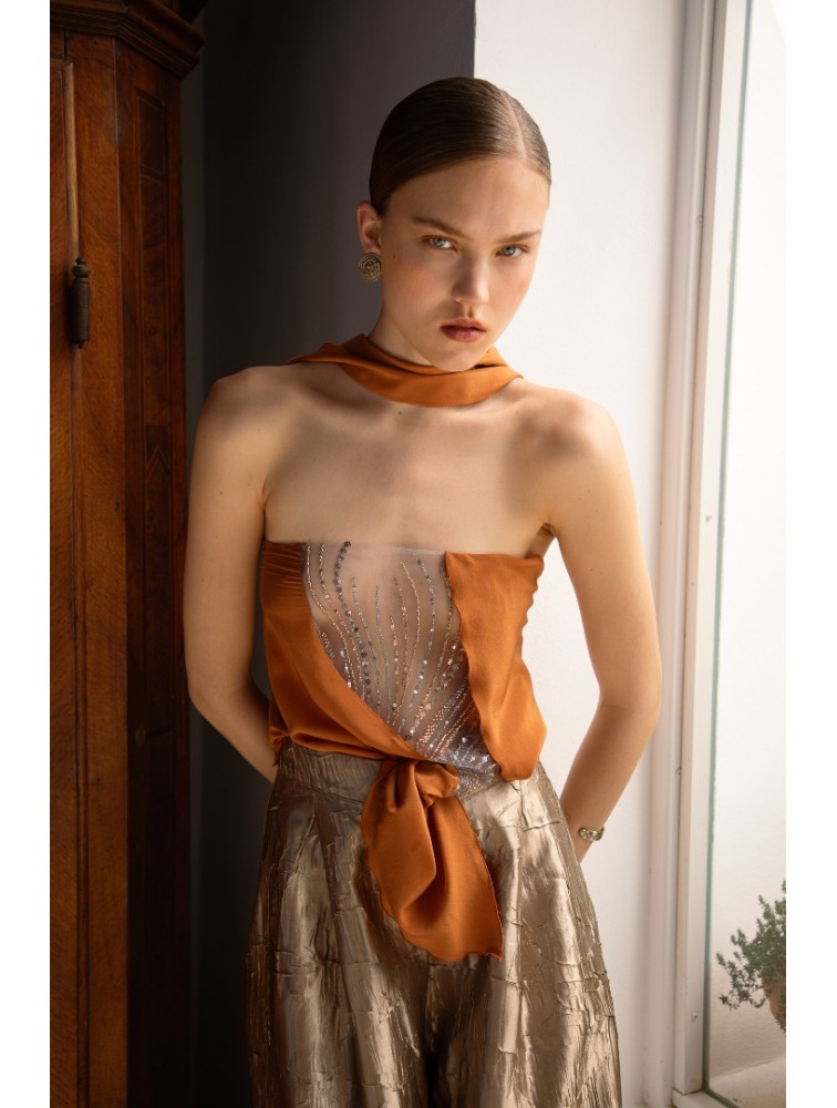 NIDODILEDA Valor Scarf Burnt Orange