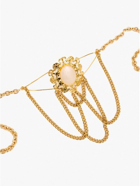 KALEIDO REYNA Belt Gold Belt/Necklace Adjustable bronze belt 24 carat gold plated