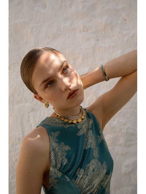 NIDODILEDA Freda Dress Peacock Blue Πράσινο Φόρεμα 
