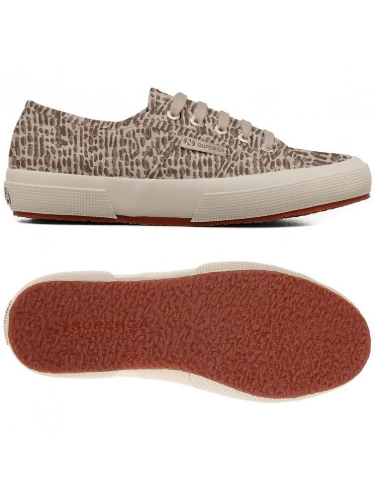 SUPERGA Jaguar Print Sneakers Καφέ Animal Print Γυναικεία Sneakers