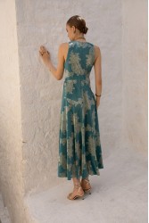 NIDODILEDA Freda Dress Peacock Blue Πράσινο Φόρεμα